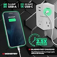 Monster Power Shield Magnetic Wall Outlet Extender — image 4