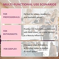 YODIDI Mannequin Head Human Hair 26-28 Inch #27-UB — image 5