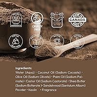 Taza Premium Sandalwood Natural Soap 5.3 oz Pack of 3 — image 5