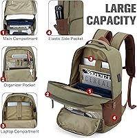 Tzowla Canvas Laptop Backpack 15.6″ — image 2