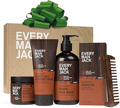 Every Man Jack Aged Bourbon Beard Set