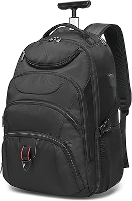 Boavan 17-inch Rolling Backpack