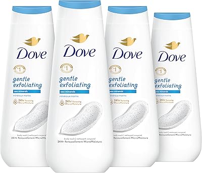 Dove Gentle Exfoliating Body Wash with Sea Minerals, 20oz (4 Count)