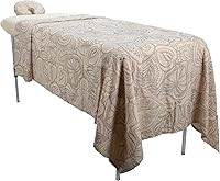 ForPro Premium Designer Flannel 3-Piece Massage Sheet Set, Island Tranquility — image 2