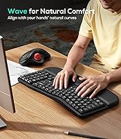 Nulea RT08 Wave Keys Wireless Ergonomic Keyboard — image 2