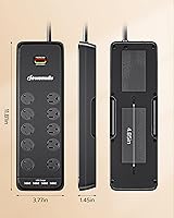 DEWENWILS 10-Outlet Surge Protector Power Strip with 4 USB Ports — image 7