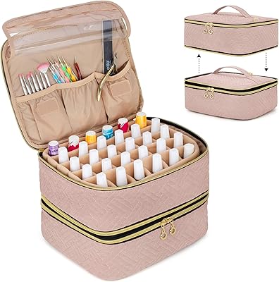 LUXJA Detachable 2 Layers Nail Polish Organizer - Pale Rose