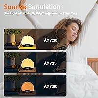JALL K2 Wake Up Light Sunrise Alarm Clock — image 4