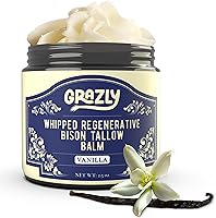 Grazly Whipped Bison Tallow Balm with Manuka Honey, Jojoba & Organic Vanilla - 2.5oz — image 1