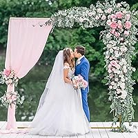 Wokceer 6.6FTx6.6FT Gold Metal Wedding Arch Backdrop Stand — image 4