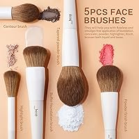 Jessup 14Pcs Makeup Brush Set Light Grey T329 — image 2