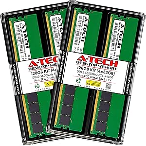 A-Tech 128GB DDR5 5600MHz RAM Kit