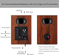 NSY Audio NSY-BS401 Bluetooth Bookshelf Speakers — image 8