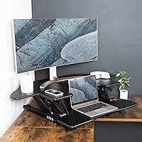VIVO DESK-V000VC 43-Inch Corner Height Adjustable Desk Converter — image 6