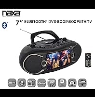 Naxa NDL-287 7” Bluetooth DVD Boombox and TV — image 6