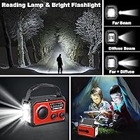 ZZMICHP 16000mAh Hand Crank Emergency Weather Radio — image 6
