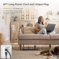 CRST 8 Outlet Heavy Duty Power Strip with Individual Switches — image 6
