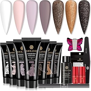 Saviland Poly Gel Nail Kit 7 Colors Review