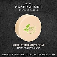 Naked Armor Natural Shave Soap Puck (3-Pack) — image 2