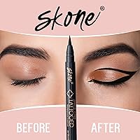 Skone Waterproof Liquid Eyeliner - Jet Black (0.07oz) — image 8