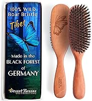 Desert Breeze 100% Wild Boar Bristle Hairbrush — image 1
