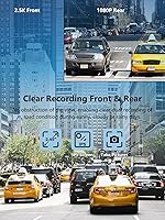 DKK Dash Cam Front and Rear, 2.5K+1080P — image 3