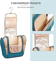 Hanging Travel Toiletry Bag for Women and Men, Blue — image 4