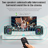 JAUYXIAN JYX-55 Bluetooth Speaker with Two Wireless Microphones — image 4