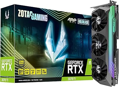ZOTAC GeForce RTX 3070 Ti AMP Holo 8GB GDDR6X Graphics Card
