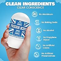 Fresh Kidz Roll On Deodorant for Kids and Teens - Boys Blue (1.86 fl.oz. 3-Pack) — image 3