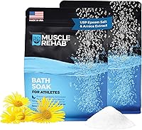 Muscle Rehab Epsom Salt Muscle Recovery Soak with Arnica, Turmeric & Essential Oils 2 Bags 29oz Each — image 1