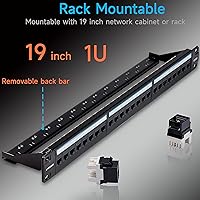 Lysymixs Cat6 Patch Panel 24 Port with Keystone — image 8