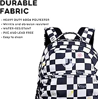 J World New York School Backpack JWS-49 Icon Checkers — image 4