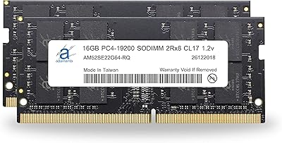 Adamanta 32GB (2x16GB) DDR4 2400MHz SODIMM Laptop RAM