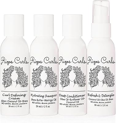 Rizos Curls 4-Step Travel Kit for Curly Hair