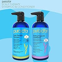 PURA D'OR Scalp Therapy Shampoo & Conditioner Set 16oz — image 5