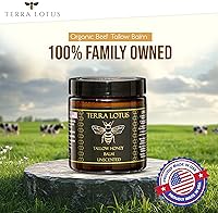 Terra Lotus Organic Grass-Fed Beef Tallow Balm with Raw Honey 4oz Unscented — image 5