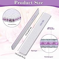 Xinnun 150 Pcs Nail Files 100/180 Grit Double Sides Professional Emery Board — image 2