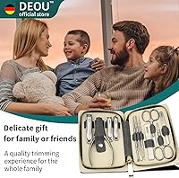 DEOU Manicure Set Nail Clippers Kit Gray — image 6