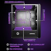 MOROVOL P5 ATX Mid Tower Gaming PC Case — image 5
