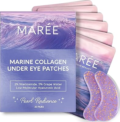 MAREE Violet Eye Gels - Marine Collagen Under Eye Patches