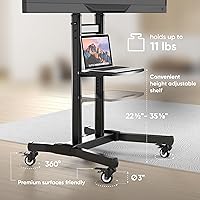 ONKRON TS1891-B Mobile TV Stand for 50-90 Inch TVs — image 6