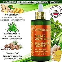 Botanical Hair Growth Treatment Ginger Saw Palmetto Hair Oil 4.2oz — image 4
