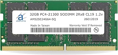 Adamanta 32GB DDR4 2666MHz SODIMM Laptop RAM