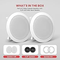 Pyle PDIC51RD 5.25-inch In-Ceiling/Wall Speakers — image 7