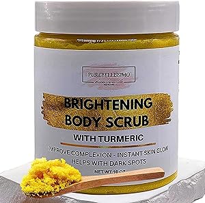 PureBellissimo Sugar Body Scrub Brightening Turmeric Exfoliant Review