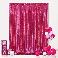 Eternal Beauty Hot Pink Sequin Backdrop 20x10 Ft — image 2