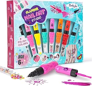 Combaybe 8-Count Nail Art Pen Set for Kids