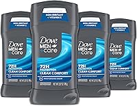 Dove Men+Care Antiperspirant Deodorant Stick Clean Comfort 4 Count 2.7oz — image 1