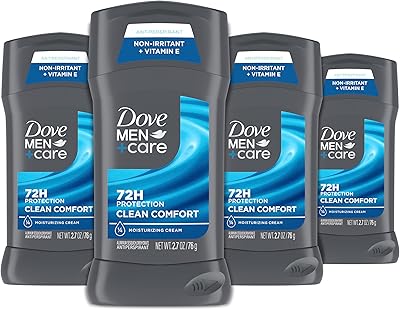 Dove Men+Care Antiperspirant Deodorant Stick Clean Comfort 4 Count 2.7oz